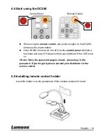 Preview for 17 page of Lumens DC260 User Manual