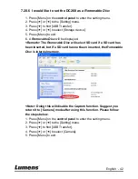 Предварительный просмотр 43 страницы Lumens DC260 User Manual