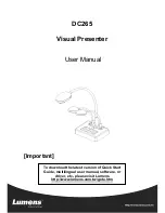 Lumens DC265 User Manual предпросмотр