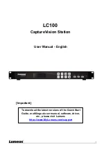 Предварительный просмотр 1 страницы Lumens LC100 User Manual