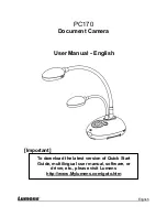 Lumens PC170 User Manual preview