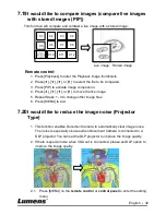 Предварительный просмотр 33 страницы Lumens PC170 User Manual