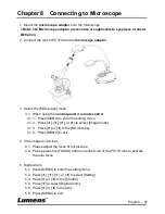 Предварительный просмотр 38 страницы Lumens PC170 User Manual