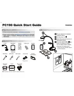 Preview for 1 page of Lumens PC190 Quick Start Manual