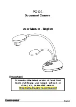 Предварительный просмотр 1 страницы Lumens PC193 User Manual