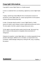 Preview for 4 page of Lumens PC193 User Manual