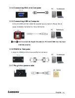 Preview for 4 page of Lumens PS400 Quick Start Manual