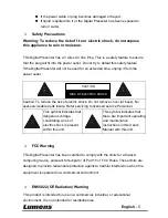 Предварительный просмотр 6 страницы Lumens PS600 User Manual