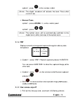 Предварительный просмотр 17 страницы Lumens PS600 User Manual