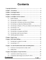 Preview for 2 page of Lumens PS660 User Manual