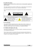 Preview for 6 page of Lumens PS660 User Manual