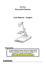 Lumens PS752 User Manual preview