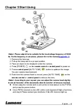 Предварительный просмотр 15 страницы Lumens PS752 User Manual