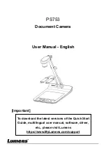 Lumens PS753 User Manual предпросмотр