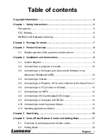 Preview for 2 page of Lumens PS760 User Manual