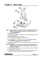 Предварительный просмотр 17 страницы Lumens PS760 User Manual