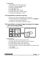 Предварительный просмотр 34 страницы Lumens PS760 User Manual