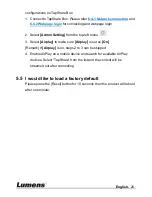 Preview for 21 page of Lumens TS20 TapShare User Manual