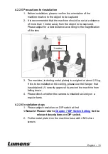 Preview for 15 page of Lumens VC-A51S Installation Manual