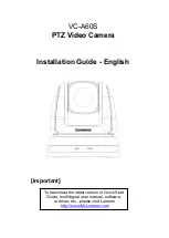 Lumens VC-A60S Installation Manual предпросмотр