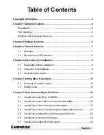 Preview for 2 page of Lumens VC-B20D Installation Manual