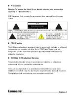 Preview for 6 page of Lumens VC-B20D Installation Manual