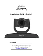 Lumens VC-B20U Installation Manual предпросмотр