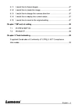 Preview for 3 page of Lumens VC-B30U Installation Manual