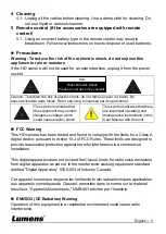 Preview for 6 page of Lumens VC-B30U Installation Manual