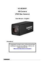 Lumens VC-BC601P User Manual preview