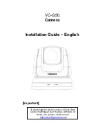 Preview for 1 page of Lumens VC-G50 Installation Manual