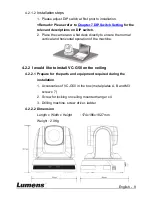 Preview for 10 page of Lumens VC-G50 Installation Manual