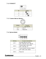 Preview for 32 page of Lumens VC-G50 Installation Manual