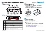 Lumens VC-TR40 Quick Installation Manual preview