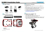 Lumens VC-WM14 Installation Manual предпросмотр