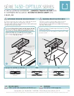 Предварительный просмотр 9 страницы LumenTruss 1450-OPTILUX Series Installation Manual