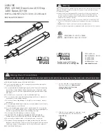 LumenTruss Luxline 1450 Series Installation Sheet preview