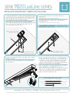 Preview for 2 page of LumenTruss LuxLine 9820 Series Installation