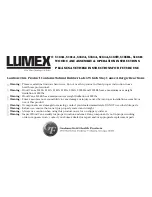 Lumex 5180A Assembly & Operating Instructions preview