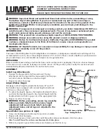 Предварительный просмотр 1 страницы Lumex 700175CR Assembly & Operation Instructions