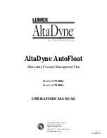 Предварительный просмотр 1 страницы Lumex ALTADYNE 753003 Operator'S Manual