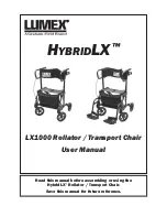 Lumex HYBRID LX LX1000 Rollator User Manual preview