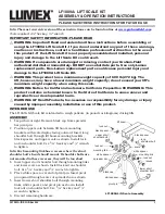 Предварительный просмотр 1 страницы Lumex LF1009A Assembly & Operation Instructions