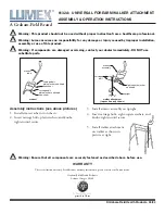 Preview for 1 page of Lumex LUMEX 6132A Assembly & Operation Instructions