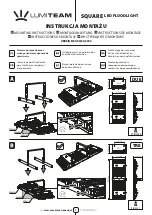 Предварительный просмотр 1 страницы LUMI TEAM SQUARE LED FLOODLIGHT Mounting Instructions