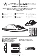 Предварительный просмотр 1 страницы LUMI TEAM SQUARE LED HIGH BAY Mounting Instructions