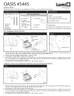 Preview for 1 page of Lumi OASIS 5445 Manual