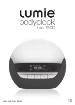 Lumie bodyclock luxe 750D Manual предпросмотр