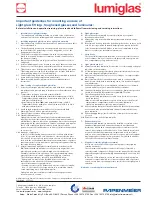 Preview for 3 page of Lumiglas ESL 25-Ex Installation And Operating Instructions