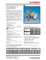 Lumiglas Lumistar Luminaire USL 07 LED-Ex Operating Instructions preview